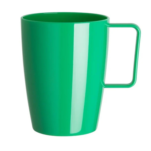 Olympia Kristallon Polycarbonate Handled Cups Green - 284ml 10oz (Box of 12) - CE287