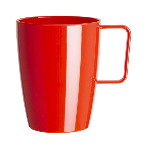 Olympia Kristallon Polycarbonate Handled Cups Red - 284ml 10oz (Box of 12) - CE289