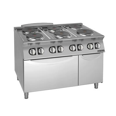 Giorik CE76TET - 6 Round Electric Hot Plates with Standard Electric Oven - CE76TET