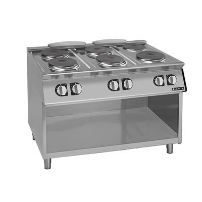 Giorik CE76TGT - 6 Round Electric Hot Plates on Open Base - CE76TGT