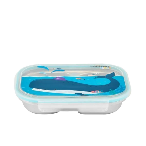 Cuitisan Infant 2 Compartment Food Tray 850ml Blue - CEC10-203B