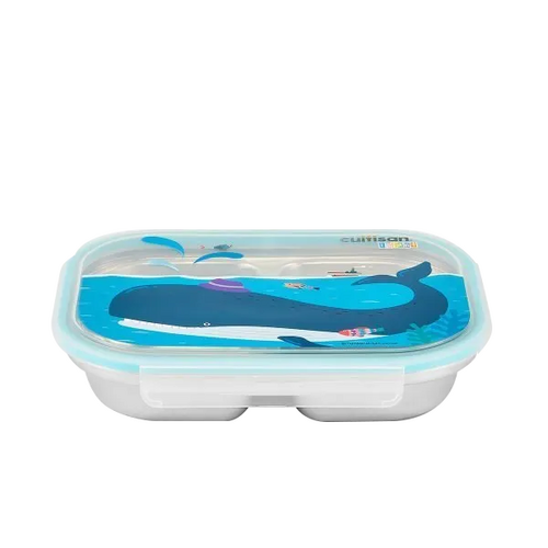 Cuitisan Infant 3 Compartment Food Tray 750ml Blue - CEC10-204B