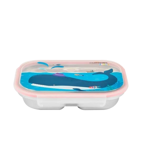 Cuitisan Infant 3 Compartment Food Tray 750ml Pink - CEC10-204P