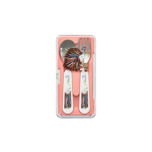 Cuitisan Infant Spoon & Fork Set with Case Pink - CEC10-301P