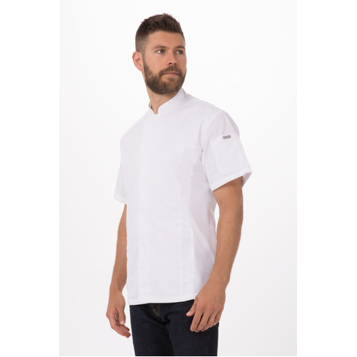 Bristol Signature Series Chef Jacket - White - CES02-WHT-S - CES02-WHT-S