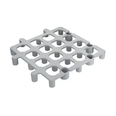 Vogue Dunnage Floor Rack Grey Polypropylene 335x335mm (Box of 2) - CF205