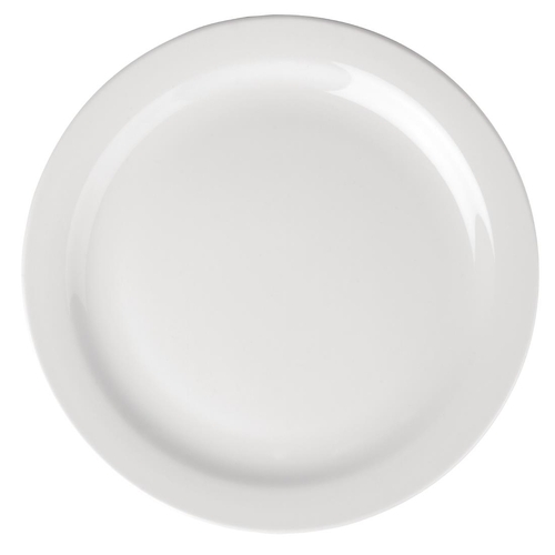 Olympia Athena Narrow Rimmed Plate 226mm (Box of 12) - CF363
