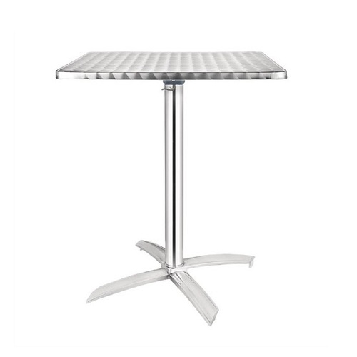 Bolero Flip-Top  Square Table Stainless Steel 600mm - CG838