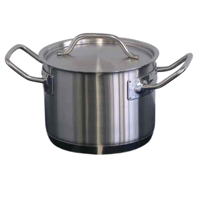 Forje 4.4 Litre Stainless Steel High Casserole Pot with Lid - CH4
