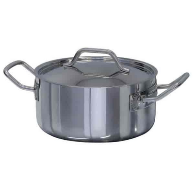 Forje 3 Litre Stainless Steel Extreme Performace Low Casserole Pot with Lid - CL3XP