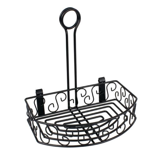 Olympia Black Wire Condiment Holder with Clip Back for Menus 230(h)x215(w)155mm - CN851