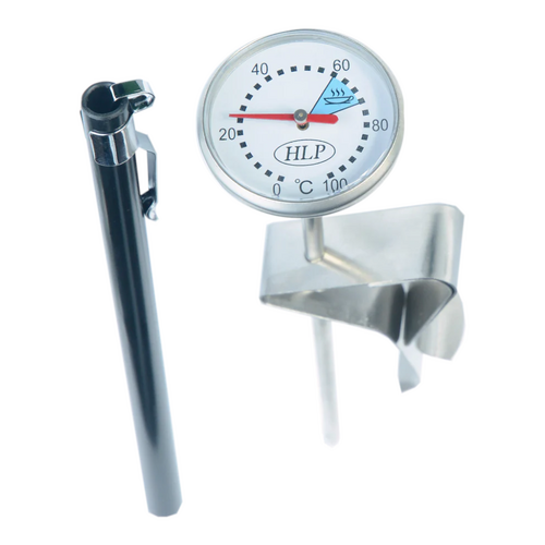 Coffee Short Milk Frothing / Food Heating Thermometer w/ Short Probe & Clip - COFFEESHORT