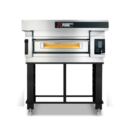 Moretti serieS COMP S120E/1/S - Single Electric Deck Oven on Stand - 6 Pizzas - COMPS120E1S
