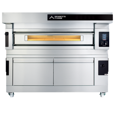 Moretti Forni SerieS COMP S140E/1/L Single Deck Pizza Oven on Prover - COMPS140E-1-L