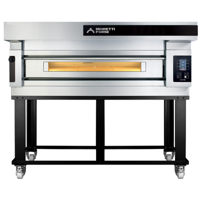 Moretti Forni SerieS COMP S140E/1/S Single Deck Pizza Oven on Stand - COMPS140E-1-S