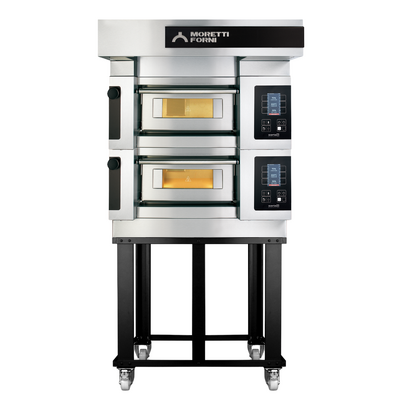 Moretti Forni SerieS COMP S50E/2/S Double Deck Pizza Oven on Stand - COMPS50E-2-S