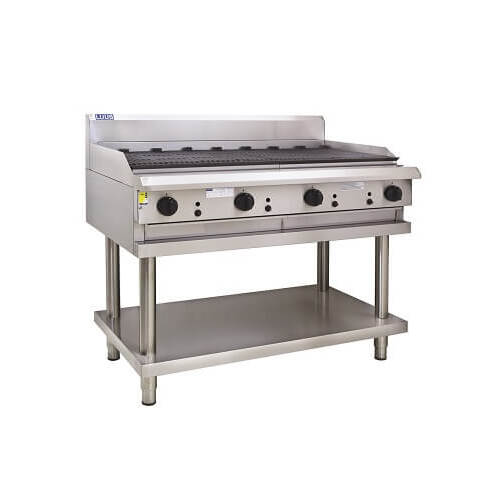Luus CS-12C - Gas 1200mm Chargrill on Stand - CS-12C