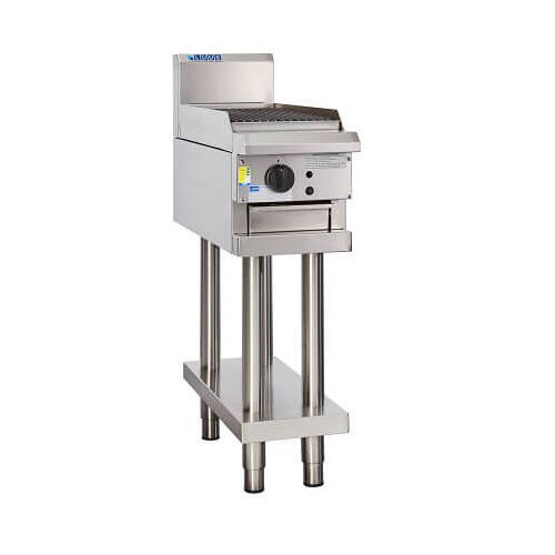 Luus CS-3C - Gas 300mm Chargrill on Stand - CS-3C