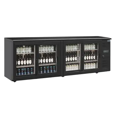 Polar U-Series Back Bar Counter Display Cooler 4 Door - CS103-A
