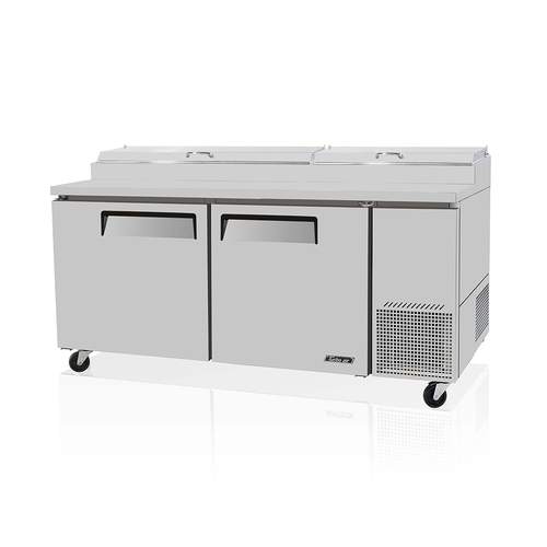 Turbo Air CTPR-67SD - 2 Door Pizza Prep Table Refrigerator - 566L - CTPR-67SD