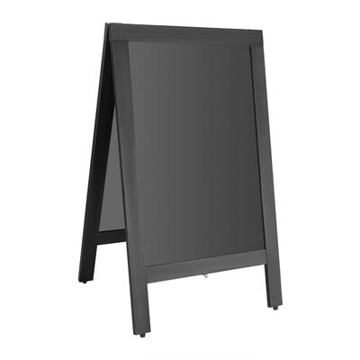 Olympia Pavement Board Black Wooden Frame 500x850mm - CU992