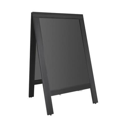 Olympia Pavement Board Black Wooden Frame 700x1200mm - CU993