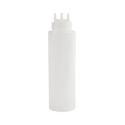 Squeeze Bottle Tripple Nozzle 1.02lt Clear - CW726
