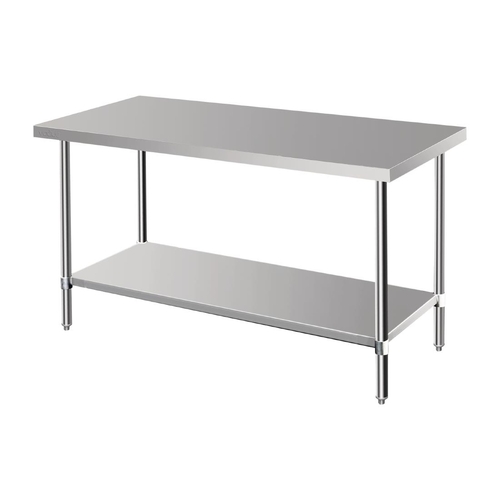 Vogue Premium Stainless Steel Prep Table - 1500 x 600 x 900mm - DA330