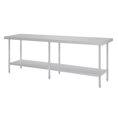 Vogue Premium Stainless Steel Table - 2400 x 600 x 900mm - DA333