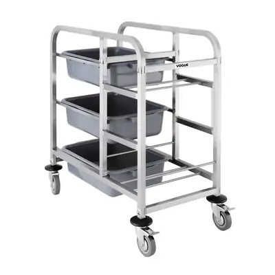 Vogue Bussing Trolley 900x820x440mm - DK738