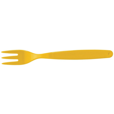 Olympia Kristallon Polycarbonate Fork Yellow 170mm (Pack of 12) - DL119