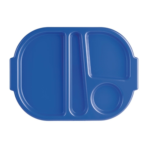 Olympia Kristallon Food Compartment Tray Small Blue (Pack of 10) - DL129