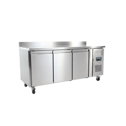 Polar DL915-A U-Series 3 Door Counter Fridge with Upstand 417Ltr - DL915-A