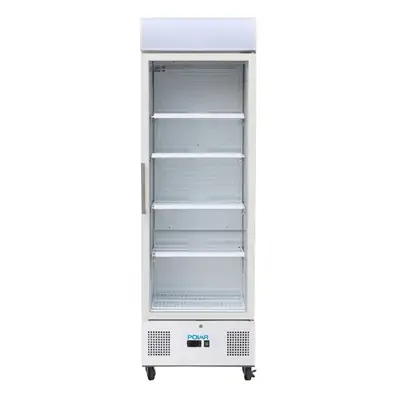 Polar DM076-A G-Series Upright Display Fridge White 350Ltr - DM076-A