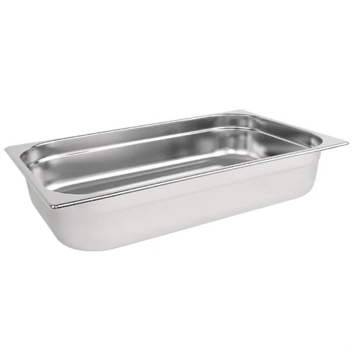 Vogue Stainless Steel 1/1 Gastronorm Tray 100mm 13.5Ltr - DN704