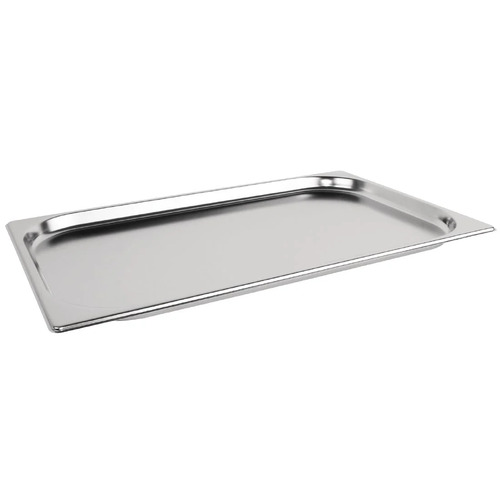 Vogue Stainless Steel 1/1 Gastronorm Tray 20mm 3Ltr - DN707