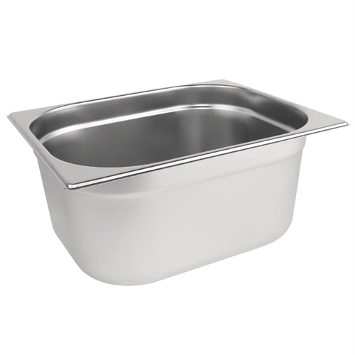 Vogue Stainless Steel 1/2 Gastronorm Tray 100mm 6.2Ltr - DN710