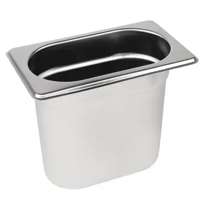 Vogue Stainless Steel 1/9 Gastronorm Tray 150mm 1Ltr - DN729