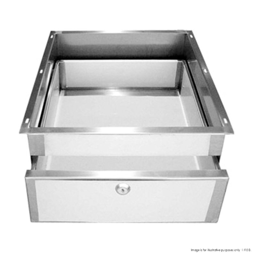 Modular Systems DR-01-A Stainless Steel Drawer 480 x 480 x 225mm - DR-01-A