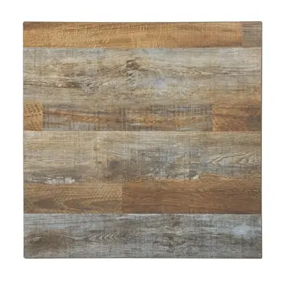 Bolero Pre-Drilled Square Table Top Urban Dark 600mm - DR821