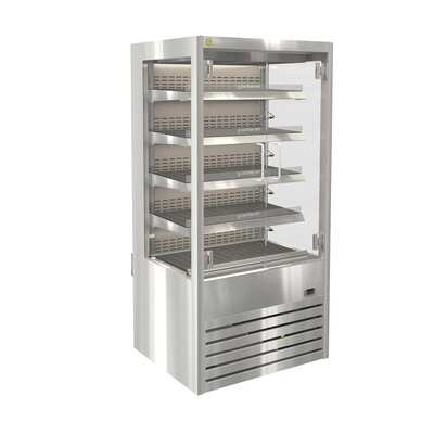 Cossiga DTGHT9 Heated Open Fronted Multideck with Hinged Door - 900mm - DTGHT9