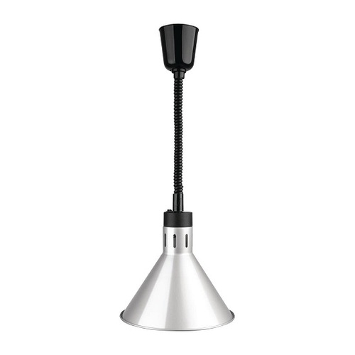 Apuro DY464-A Retractable Conical Heat Lamp Shade Silver Finish - DY464-A