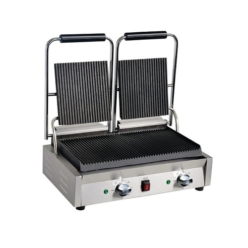 Apuro DY994-A Bistro Double Contact Grill - Ribbed/Ribbed - 15amp - DY994-A