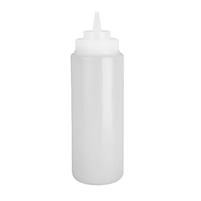 Vogue Wide Neck Heavy Duty Sauce Bottle Clear 900ml - E093