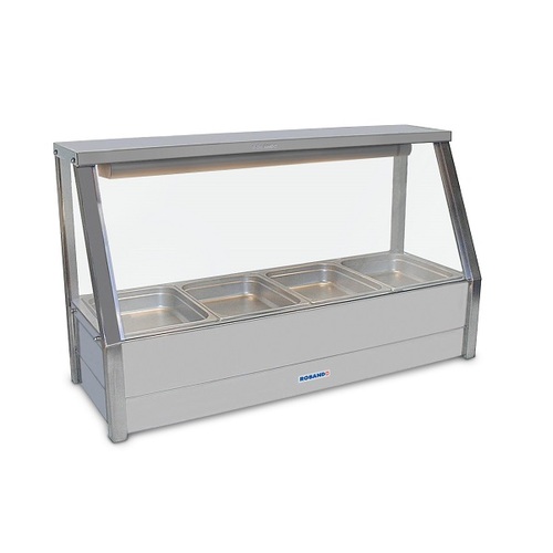 Roband E14 Single Row Straight Glass Hot Food Display - E14