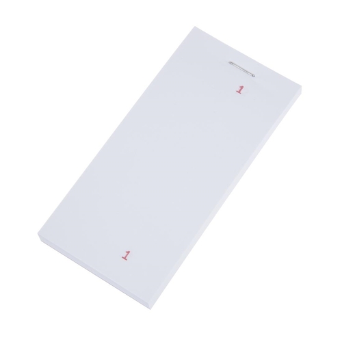 Olympia Recyclable Restaurant & Kitchen Single Leaf Check Pad (Pack of 50) - E171