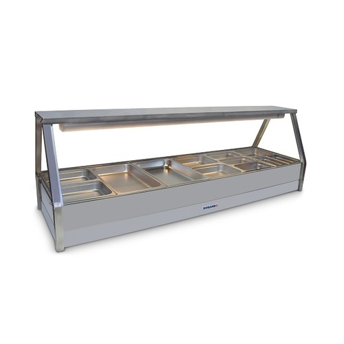 Roband E26RD Straight Glass Double Row Hot Food Display with Rear Doors - E26RD