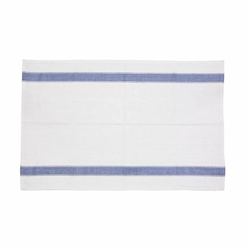 Heavy Duty Tea Towel 760x510mm Blue Border - E918