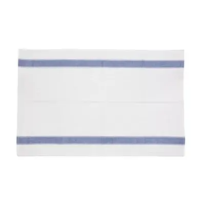 Heavy Duty Tea Towel 760x510mm Blue Border - E918