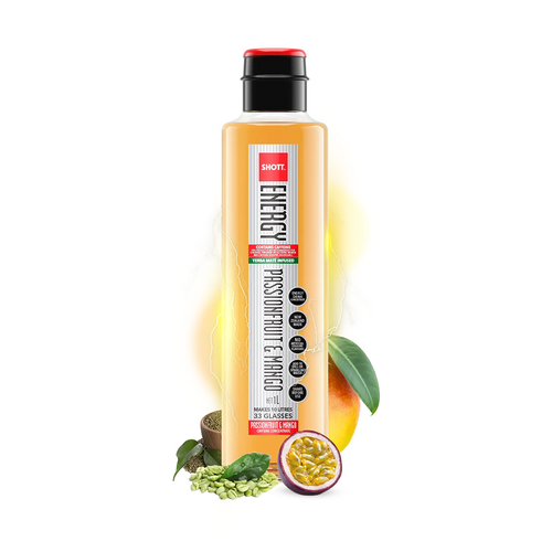 Shott Yerba Mate Energy Passionfruit & Mango 1Ltr  (Box of 6) - EPMC1L